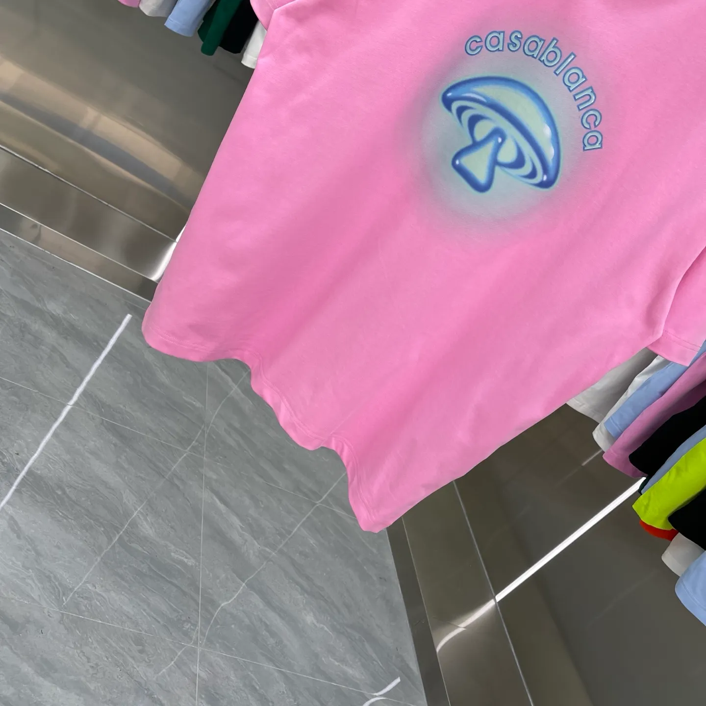 New Arrival Casablanca Classic Series T ～ ， ， 。 ， Classic ， In Stock ！ ：White Black Light Green Blue （5 ） Size：S M L XL XXL